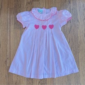 Southern Sunshine Valentine Embroidered Heart Size 3 Dress